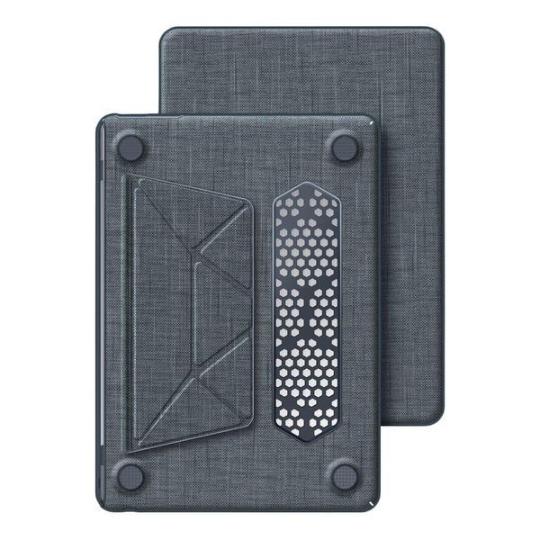 Накладка PC+Fabric AMO-TRI для MacBook Air 13" 2025/2024/2022 (M4 A3240/M2 A2681/M3 A3113) Grey 777-07736 фото