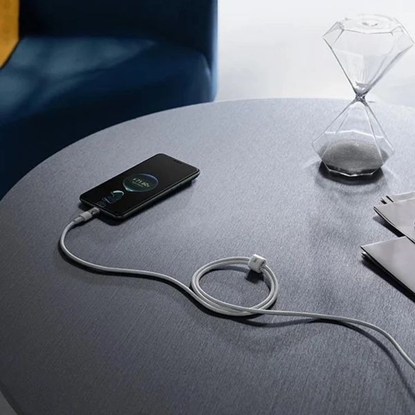 Кабель Baseus Gem Fast-Charging Data Cable USB to USB-C 100W 1m Moon White P10373002211-00 фото