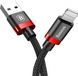 Кабель Baseus Cafule Cable USB For iP 2A 3m Red+Black CALKLF-R91 фото 1