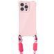 Чехол с шнурком TPU CrossBody with straps для iPhone 16 Pro (6.3") Pink 555-00439 фото 2