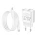 Сетевое зарядное устройство с кабелем HOCO C109A(PD20W) Fighter single port PD20W charger set(C to C) White 6942007656672 фото 7