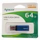 Флеш-накопитель Apacer USB 3.2 Gen 1 AH25C 64GB Blue AP64GAH25CU-1 фото 2