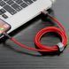 Кабель Baseus Cafule Lightning Cable 2A (3m) Red/Black CALKLF-R91 фото 3