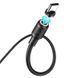 Кабель HOCO X52 USB to Type-C 3A, 1m, PVC, PVC connectors, magnetic, Black 6931474735546 фото 6