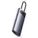 USB-хаб Baseus Metal Gleam Series 4-in-1 Multifunctional Type-C HUB Docking Station Gray（Type-C to USB3.0*4） WKWG070013 фото 6
