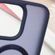Чохол TPU+PC Metal Buttons with MagSafe Colorful HQ Ring для iPhone 15 Pro Max (6.7") Dark Blue 555-00636 фото 6