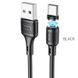 Кабель HOCO X52 USB to Type-C 3A, 1m, PVC, PVC connectors, magnetic, Black 6931474735546 фото 1