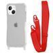 Чохол WAVE Clear Case With Strap для Iphone 14 Red 208-05253 фото 1