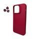 Чехол Silky Cam Protect для iPhone 14 Pro Wine Red 666-02356 фото 1