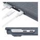 Накладка PC+Fabric AMO-TRI для MacBook Air 13" 2025/2024/2022 (M4 A3240/M2 A2681/M3 A3113) Grey 777-07736 фото 4