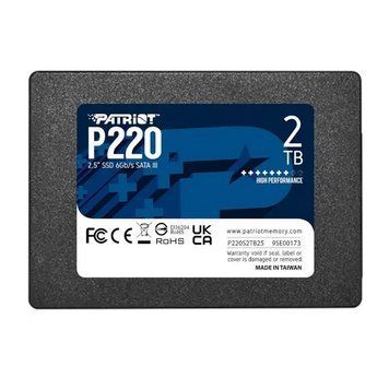 Накопитель SSD Patriot P220 2TB 2.5" 7mm SATAIII P220S2TB25 фото