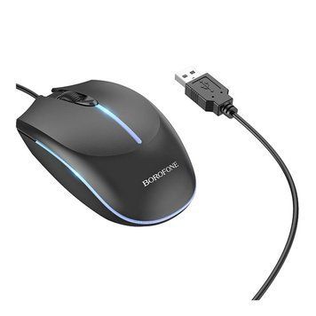 USB Мышь Borofone BG10 Черный 656-02697 фото