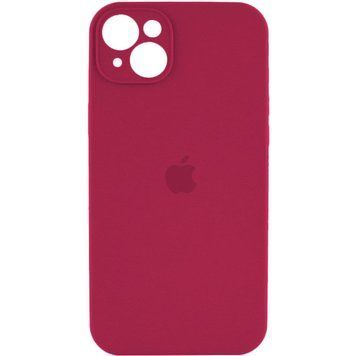 Силіконовий чохол з закритою камерою для iPhone 15 Maroon 666-01006 фото