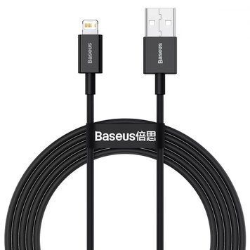 Кабель Baseus Superior Series Fast Charging Lightning 2.4A (2m) Black 209-00240 фото