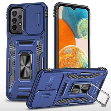 Ударопрочный чехол Camshield Army Ring для Samsung Galaxy A13 4G / A04s Navy Blue 777-05121 фото