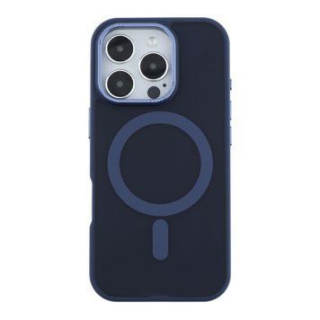 Чехол TPU+PC Goldencis Matte with MagSafe для iPhone 16 Pro Dark Blue 214-03415 фото