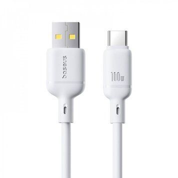 Кабель Baseus Silky Series Fast Charging Type-C 100W (1m) White P10377703213-00 фото