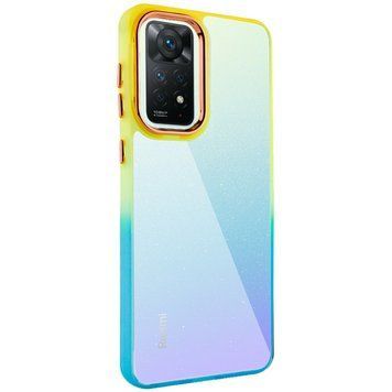 Чохол TPU+PC Fresh sip series для Xiaomi Redmi Note 11 Pro 4G/5G / 12 Pro 4G Бірюзовий / Помаранчевий 777-06637 фото