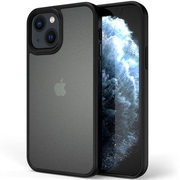 TPU+PC чехол Metal Buttons для Apple iPhone 13 (6.1") Черный 777-08313 фото