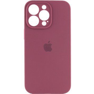 Силіконовый чохол з закритою камерою для iPhone 13 Pro Marsala 208-00760 фото