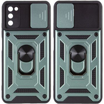 Ударостійкий чохол Camshield Serge Ring для Samsung Galaxy A03s Green 777-04681 фото