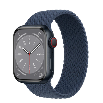 Плетений монобраслет для Apple Watch 38/40/41mm Size M 144 мм Темно-синій 212-00177 фото