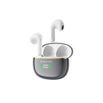 Беспроводные наушники BOROFONE BW30 Cheerful true wireless BT headset Bright Metal Gray 656-02068 фото