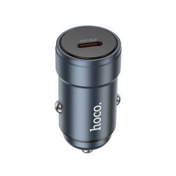 Автомобильное зарядное устройство HOCO Z57 Glorious single-port PD30W car charger Metal Gray 6942007633048 фото