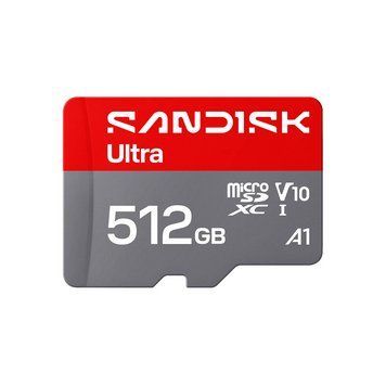 Карта памяти microSDXC (UHS-1) SanDisk Ultra 512Gb class 10 A1 (195Mb/s) (adapter SD) SDSQUJQ-512G-GZ6MA фото