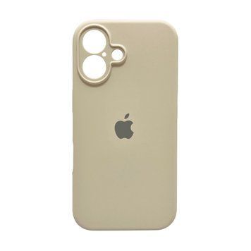 Силиконовый чехол с закрытой камерой для iPhone 16 Stone 666-05451 фото