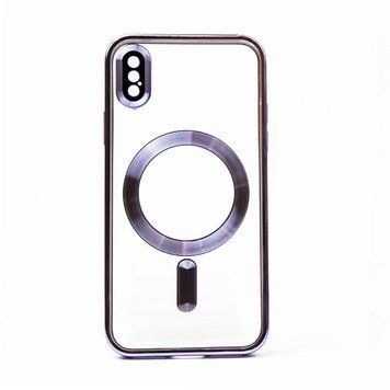 Чохол Wave TPU Metallic with Magsafe з закритою камерою для iPhone X/Xs Фіолетовий 214-01382 фото