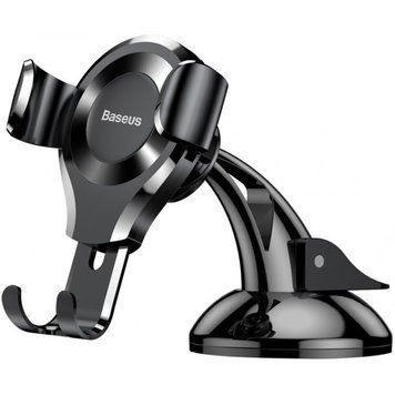 Гравитационный автомобильный держатель Baseus Osculum Type Gravity Car Mount Черный 201-00050 фото