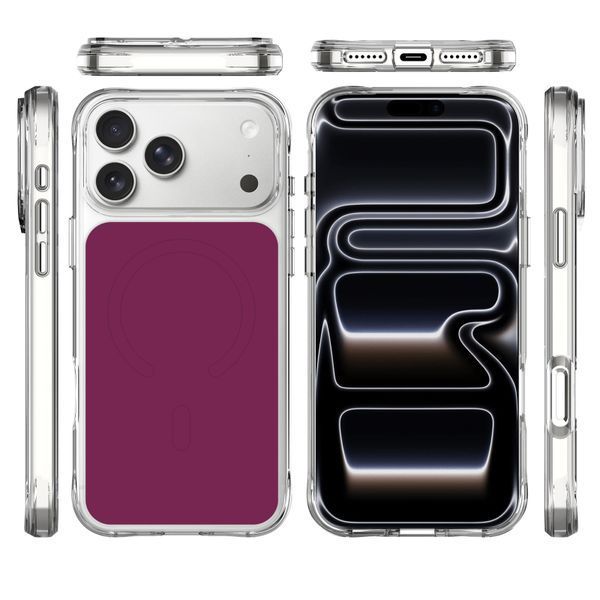 Чехол TPU+PC Space Pure Color with Magnetic Fit для Apple iPhone 17 Pro Max / 18 Pro Max (6.9") (6.9") Cherry ILSO-00000088009-2 фото