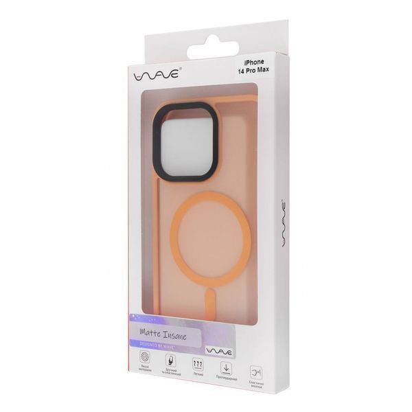 Чехол WAVE Matte Insane Case with Magnetic Ring для iPhone 14 Pro Max Orange 656-07838 фото