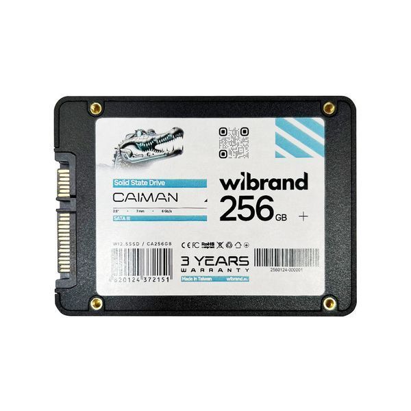 Накопитель SSD Wibrand Caiman 256GB 2.5" 7mm SATAIII Bulk WI2.5SSD/CA256GB фото