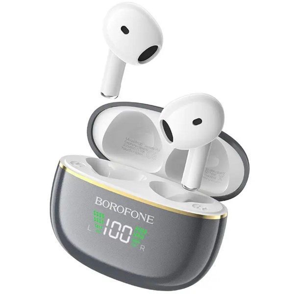 Беспроводные наушники BOROFONE BW30 Cheerful true wireless BT headset Bright Metal Gray 656-02068 фото