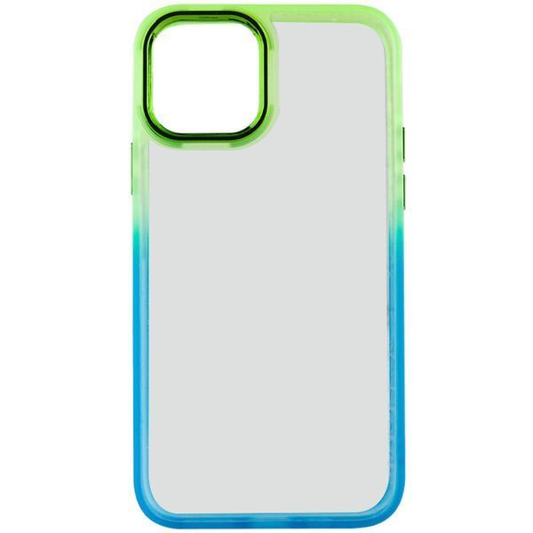 Чехол TPU+PC Fresh sip series для Apple iPhone 14 Plus (6.7") Бирюзовый / Лимонный 777-06687 фото