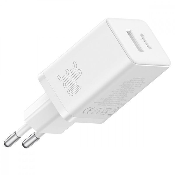 МЗП Baseus Cube Fast Charger 30W (Type-C + USB) Black P10111404113-00 фото
