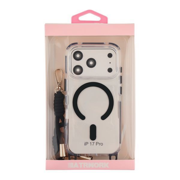 Чехол TPU+PC LanyardCase with MagSafe для iPhone 17 Pro Black 2020000499862 фото