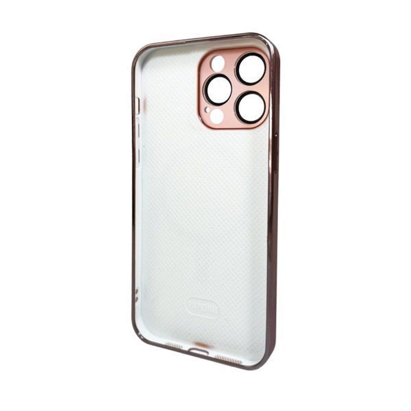 Чохол AG Glass Sapphire Frame MagSafe для iPhone 12 Pro Pink 666-02789 фото