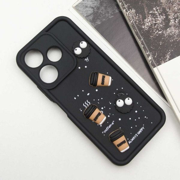 Чехол TPU Toys Case для Xiaomi Redmi 13 4G / Poco M6 4G Black/Always Happy 777-03880 фото