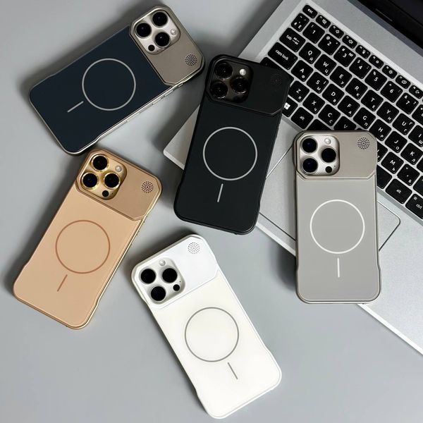 Чохол Glass Matte Aromatherapy Metal Magnetic для iPhone 12 Pro Max Gold 214-02306 фото