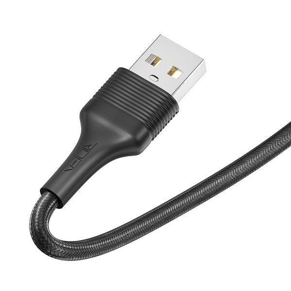 Кабель USB Ridea RC-M132 Fila 12W Lightning 1m Чорний 209-00344 фото