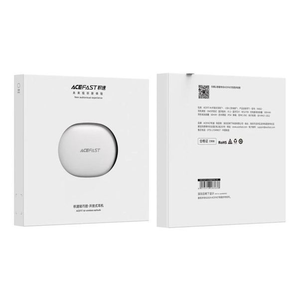 Беспроводные наушники TWS ACEFAST FA002 ACEFIT Air wireless earbuds, ENC, IP54, White 6974316283638 фото