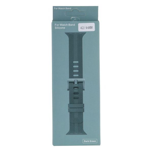 Ремінець Silicone Shine Band для Apple Watch 38/40/41 mm Dark Green 212-00830 фото
