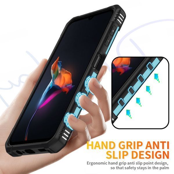 Ударостійкий чохол Pathfinder Ring для Samsung Galaxy A14 4G/5G Light Blue 777-07865 фото