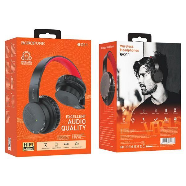 Навушники BOROFONE BO11 Maily BT headphones Black 656-00873 фото