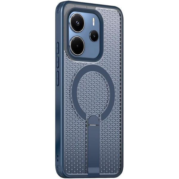 Чехол TPU Breeze with MagSafe stand для Xiaomi Redmi Note 14 4G (Europe version) Blue 777-08691 фото
