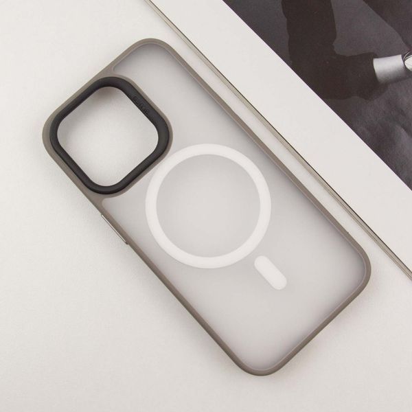 TPU+PC чохол Blueo Skin Friendly Frosted with MagSafe для Apple iPhone 15 Pro (6.1") Grey 777-07915 фото