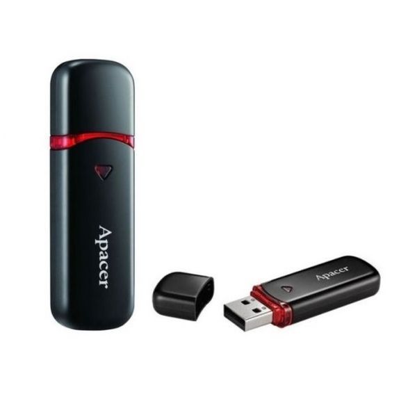 Флеш-накопичувач Apacer USB 2.0 AH333 64Gb Black AP64GAH333B-1 фото